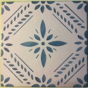 20x20 Cotto Artigiano Classico Vietri Decoro G.Napoli