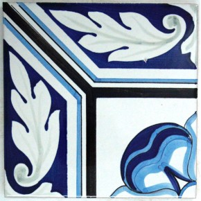 20x20 Cotto Artigianale Decoro Capua fatto a mano